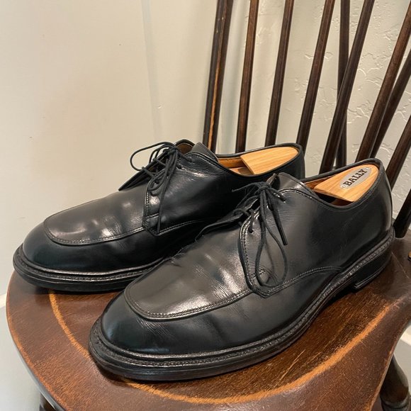 Allen Edmonds Brentwood Men’s Dress Shoes Black Leather Split Toe Derby SIZE 9 D main image 4